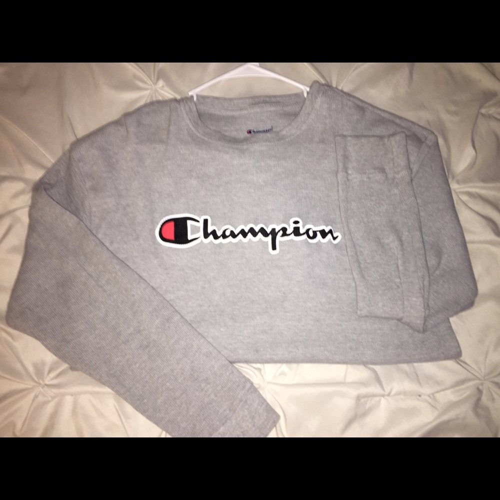 Ribbed long sleeve champion shirt